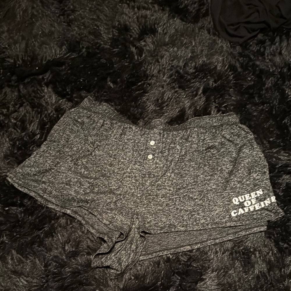 Pink Victoria Secret Queen of Caffeine Pj Shorts